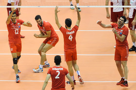 دیدار والیبال تیم‌های ملی ایران و لهستان